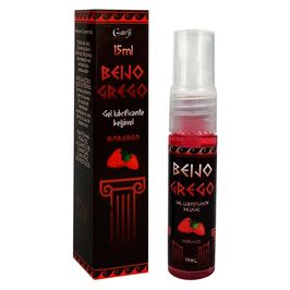 Beijo Grego Óleo Aromatizante Beijável Sabor Morango 15ml Garji