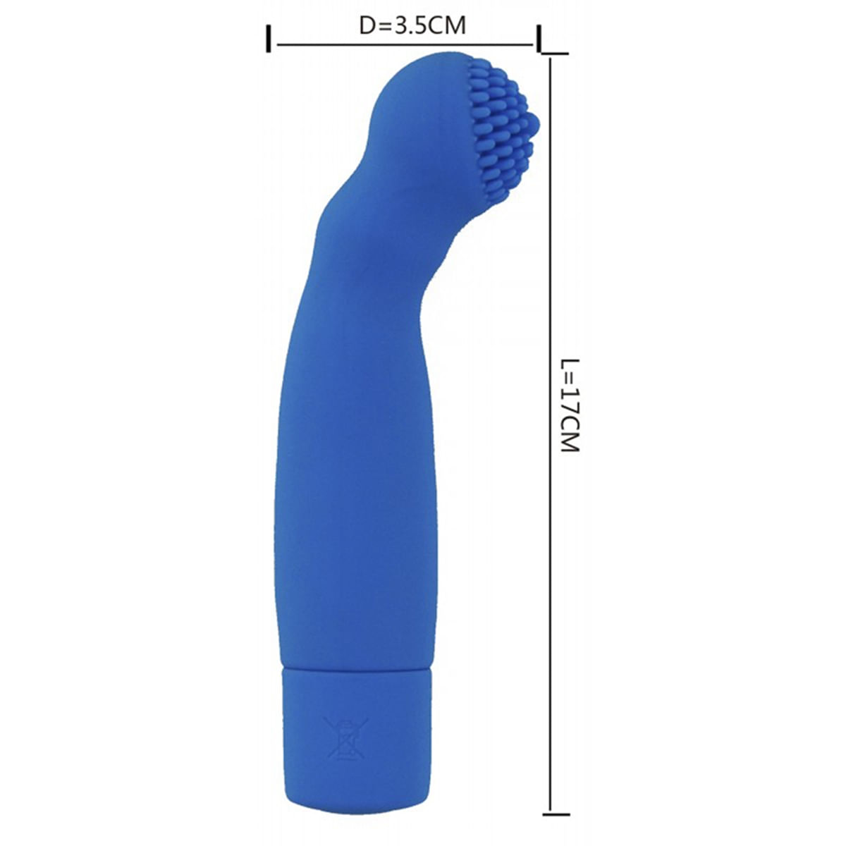 Vibrador Particle em Silicone Solf Touch com Estimulador 100% à prova D'água, 8 Velocidades