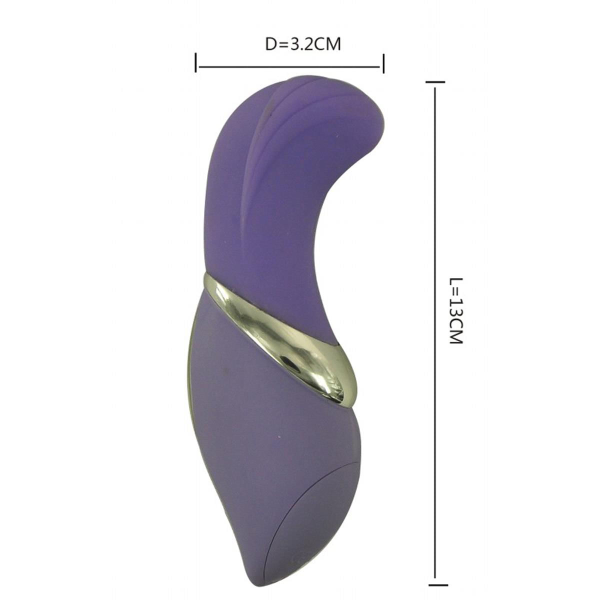 Vibrador Wave em Silicone Solf Touch com Estimulador à prova D'àgua, 7 Velocidades