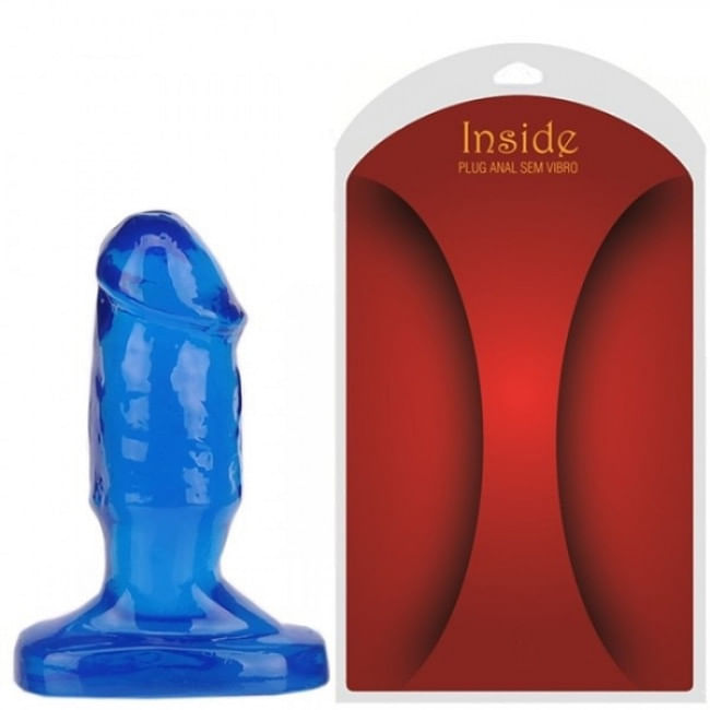 Inside Plug Dilatador Anal em Formato de Mini Pênis com Glande Saliente 10,5 x 3,5 cm Inside Plug Dilatador Anal em Formato de Mini Pênis com Glande Saliente 10,5 x 3,5 cm