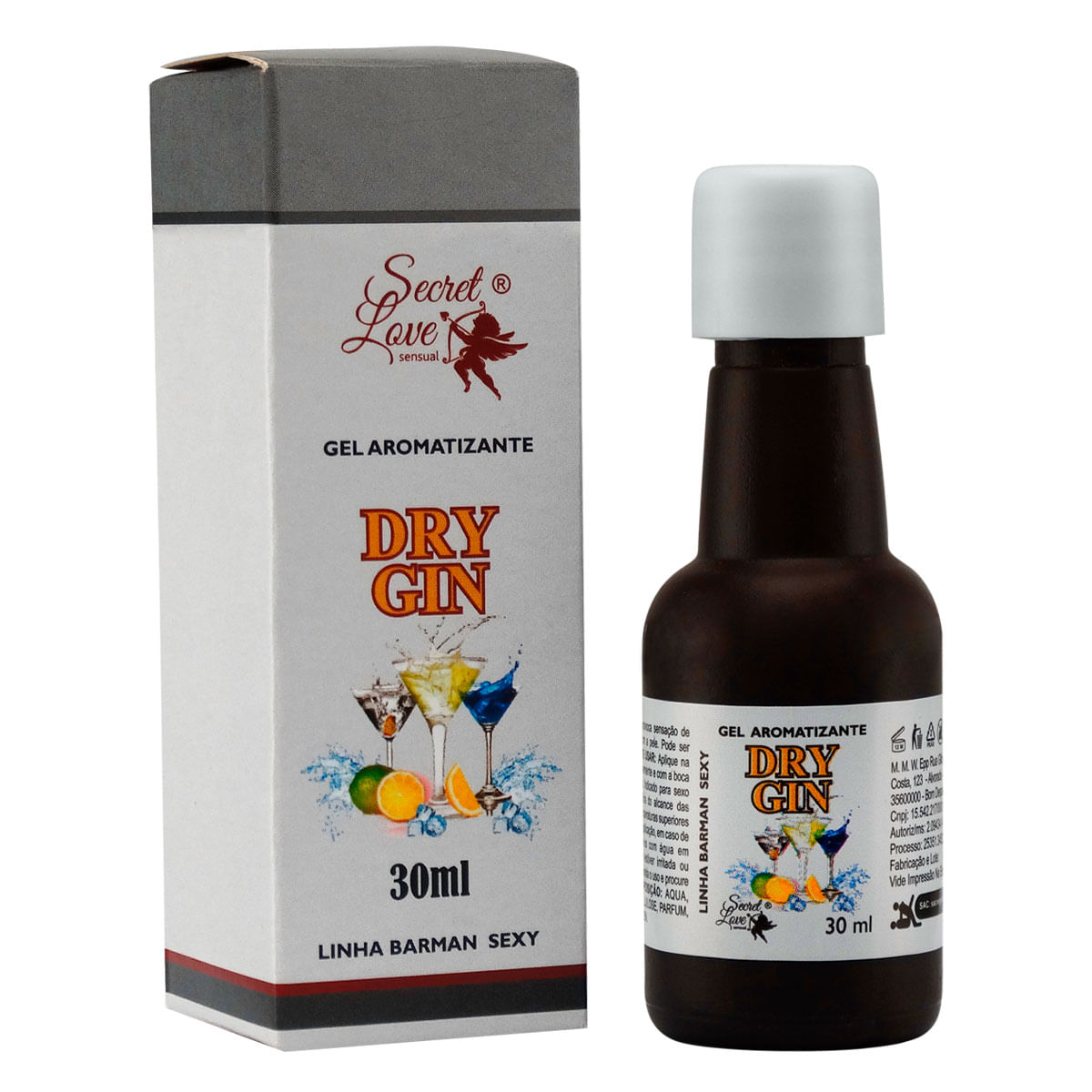 Barman Sexy Óleo Aromatizante Esquenta Dry Gin 30ml Secret Love