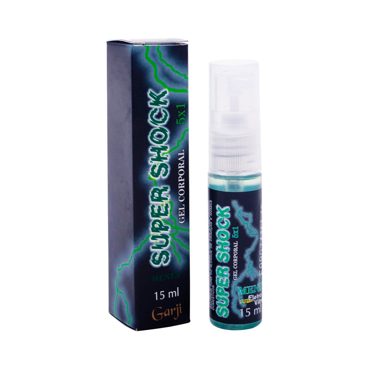 Gel Corporal Eletrizante Super Shock 15ml Garji Gel Corporal Eletrizante Super Shock 15ml Garji