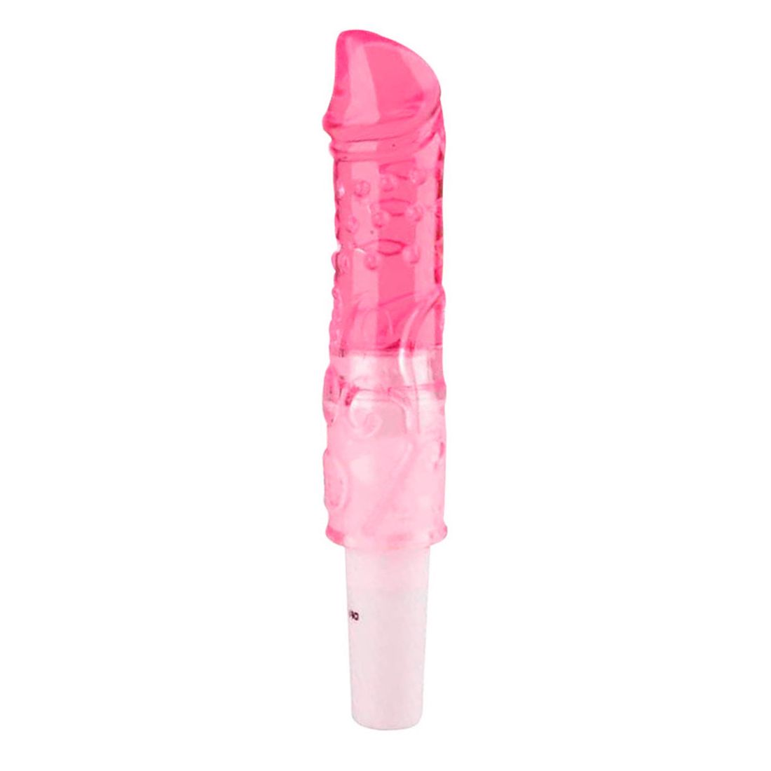 Vibrador com Capa Removivel em Formato de Pênis 17x3 cm Miss Collection