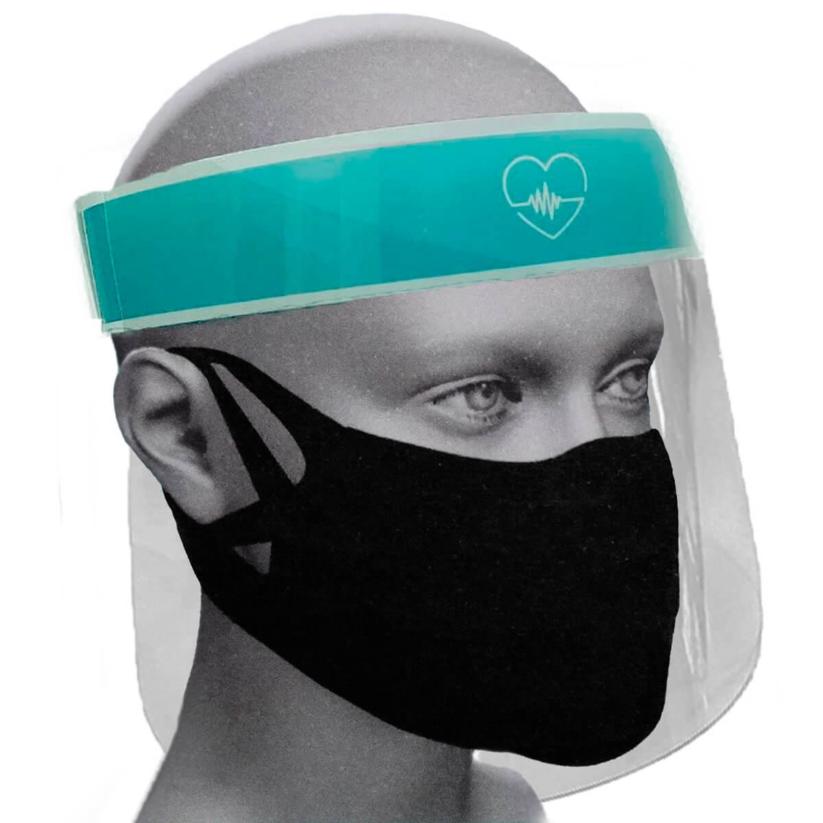 Protetor Facial Escudo Face Shield para o Auxílio de Prevenção do Coronavírus e Ajustável Print