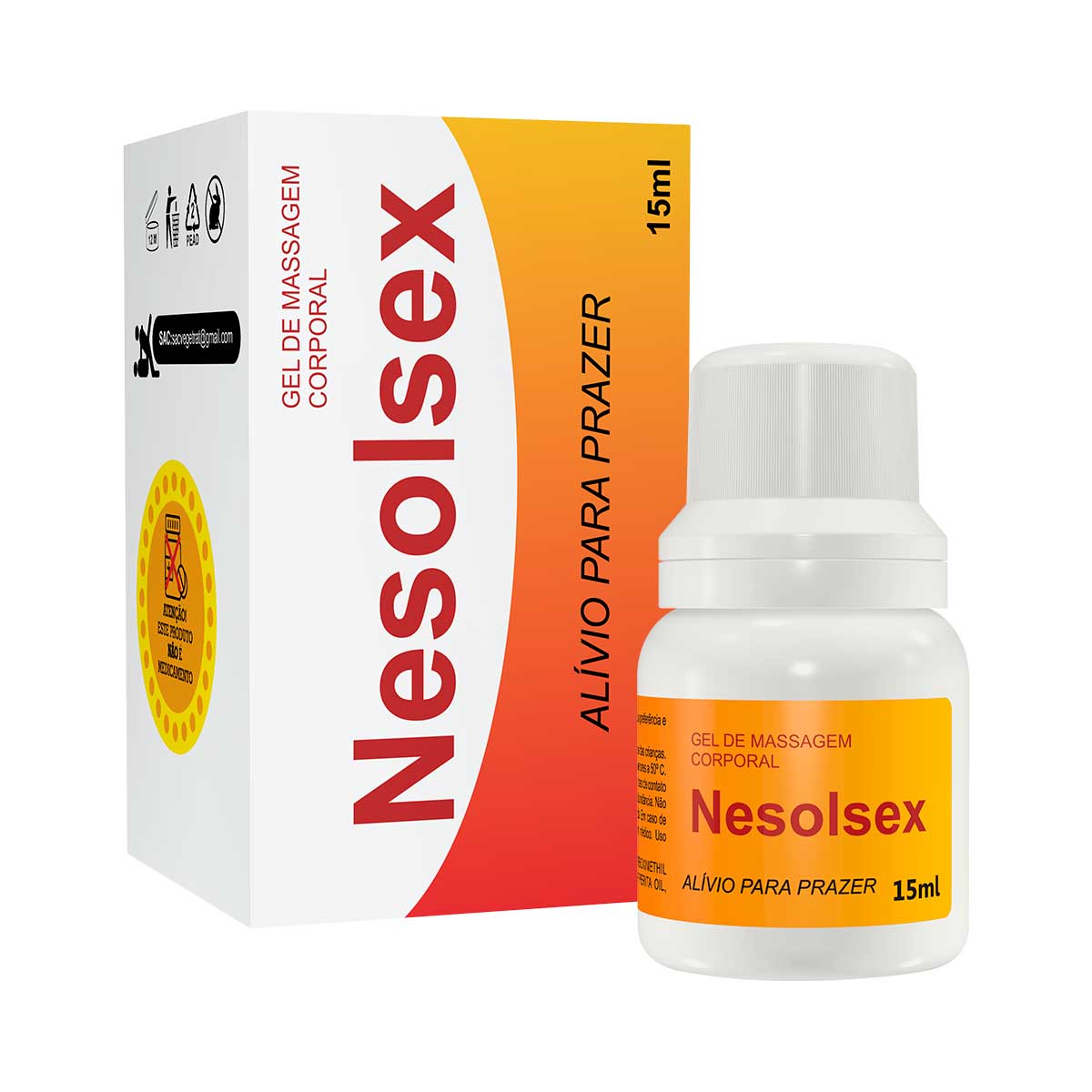 Nesolsex Gel Dessensibilizante Anal 15ml Linha Farmacinha do Riso Secret Love Nesolsex Gel Dessensibilizante Anal 15ml Linha Farmacinha do Riso Secret Love