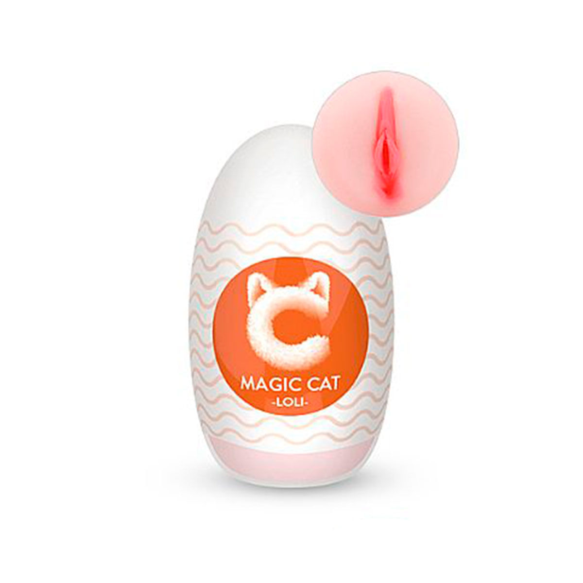 Magic Cat Loli Egg em CyberSkin Formato Vagina Sexy Import