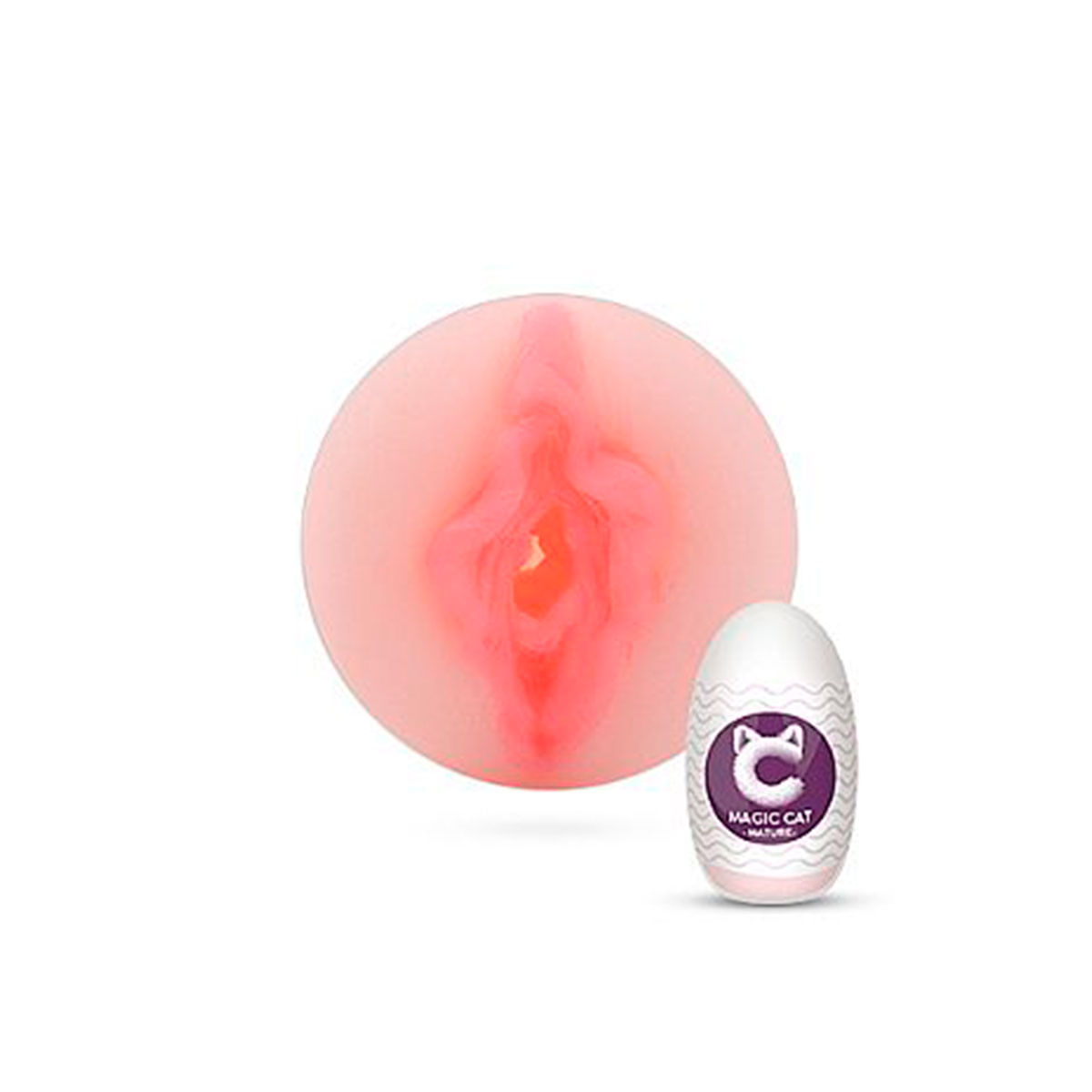 Magic Cat Mature Egg em CyberSkin Formato Vagina Sexy Import