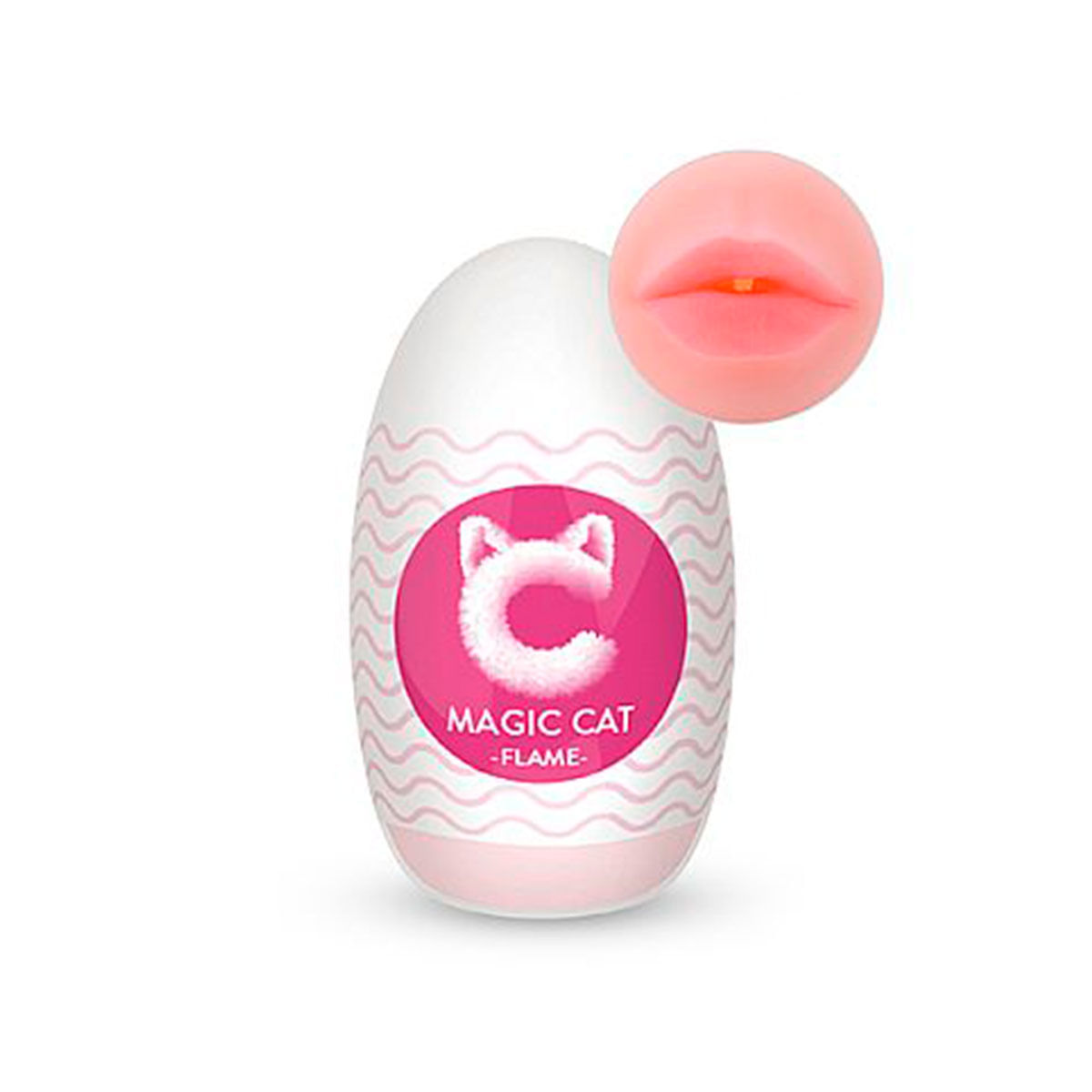 Magic Cat Flame Egg em CyberSkin Formato Boca Sexy Import Magic Cat Flame Egg em CyberSkin Formato Boca Sexy Import