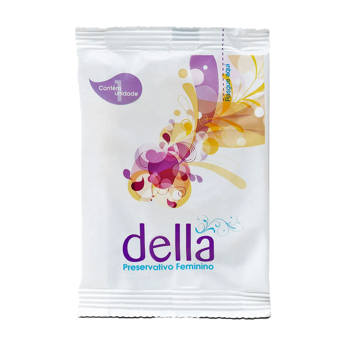 Della Preservativo Feminino Lubrificando com 1 unidade Della Preservativo Feminino Lubrificando com 1 unidade