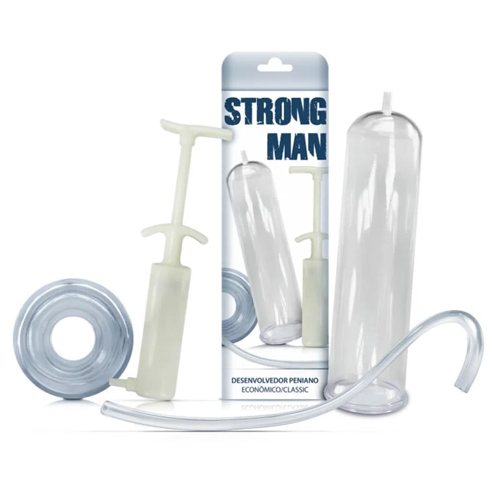 Strong Man Econômico Desenvolvedor Peniano com Seringa Perolada Sexy Fantasy