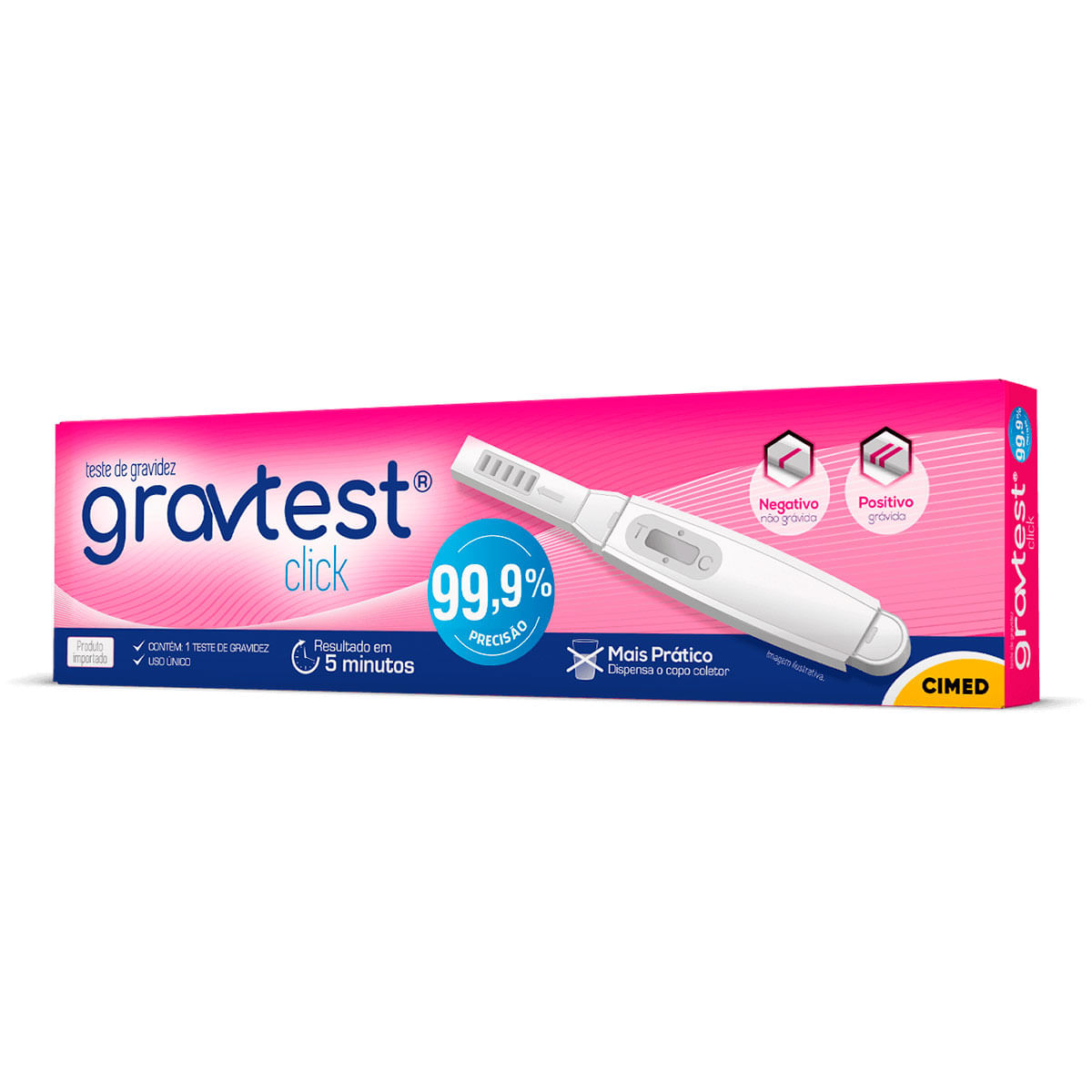 GravTest Click Teste de Gravidez Cimed