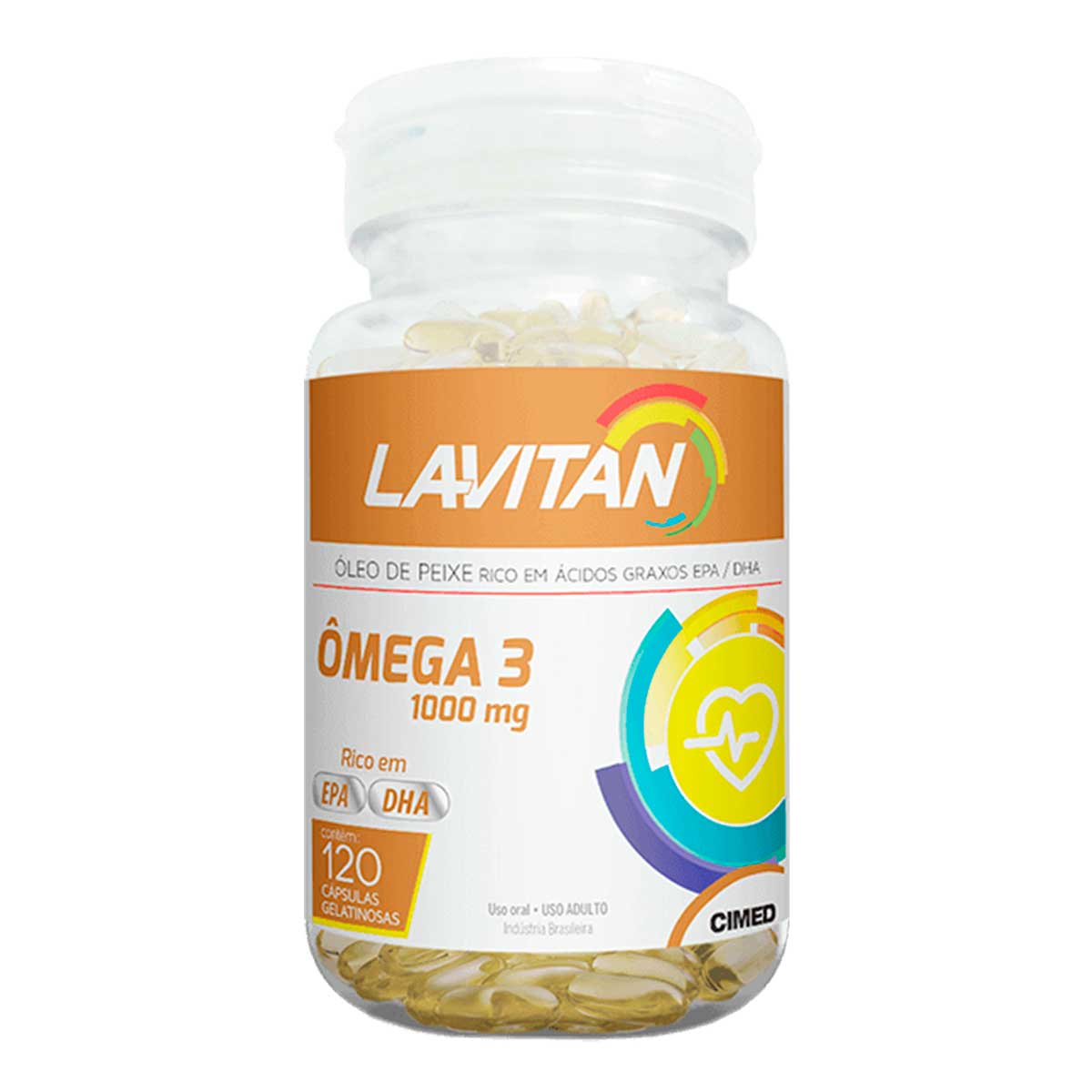 Lavitan Ômega 3 Suplemento a Base de Óleo de Peixe com 120 Cápsulas Cimed Lavitan Ômega 3 Suplemento a Base de Óleo de Peixe com 120 Cápsulas Cimed