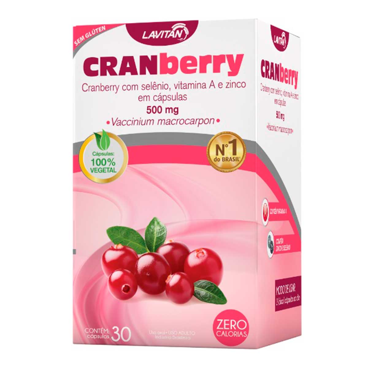 Lavitan Suplemento Vitamínico Alimentar Cranberry com 30 Cápsulas Cimed