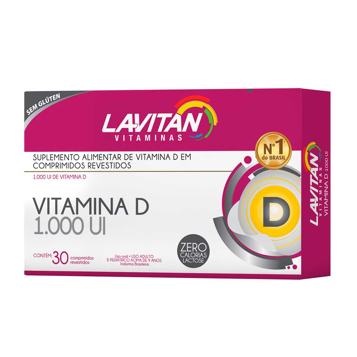 Lavitan Vitaminas Suplemento Alimentar de Vitamina D com 30 Cápsulas Cimed