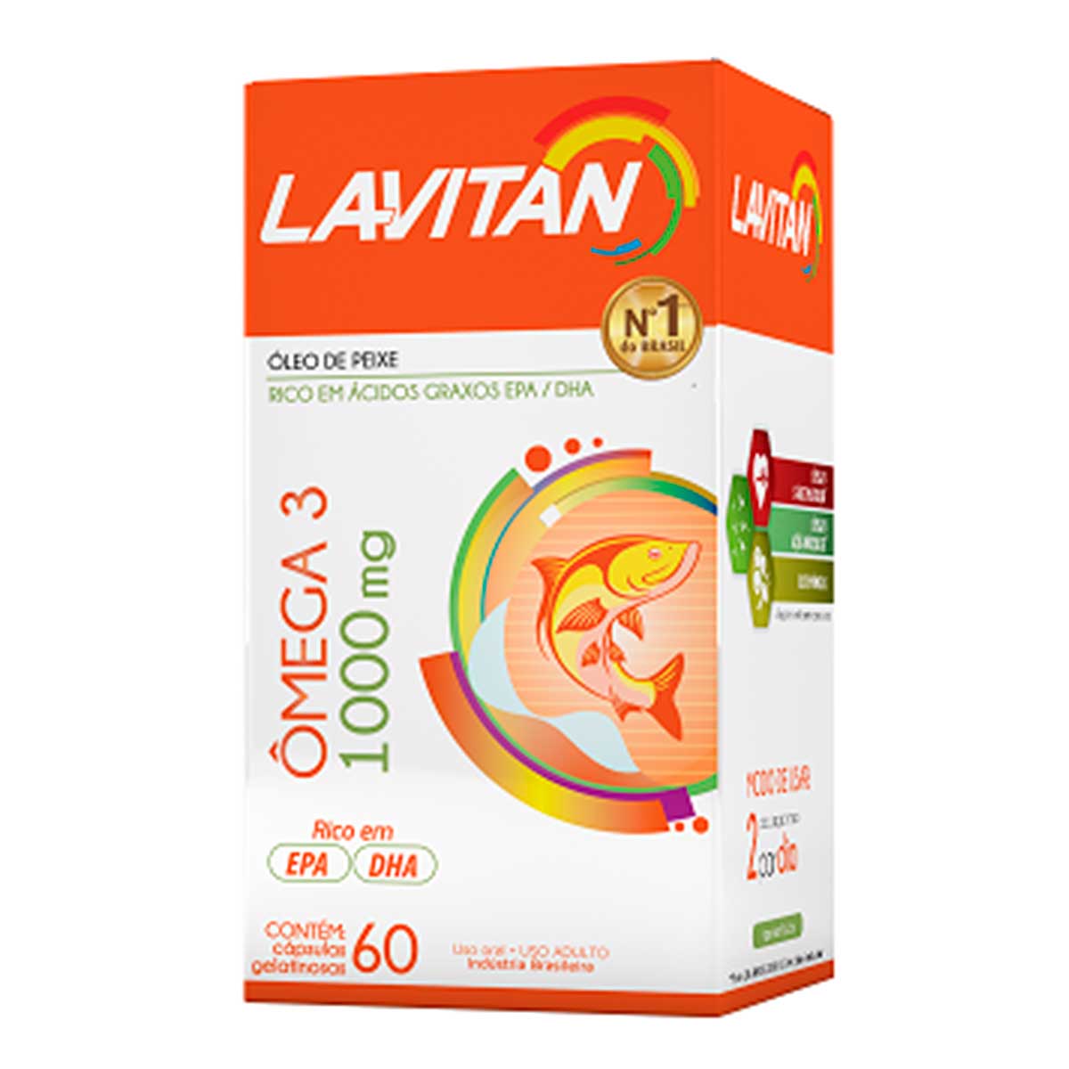 Lavitan Ômega 3 Suplemento a Base de Óleo de Peixe com 60 Cápsulas Cimed Lavitan Ômega 3 Suplemento a Base de Óleo de Peixe com 60 Cápsulas Cimed