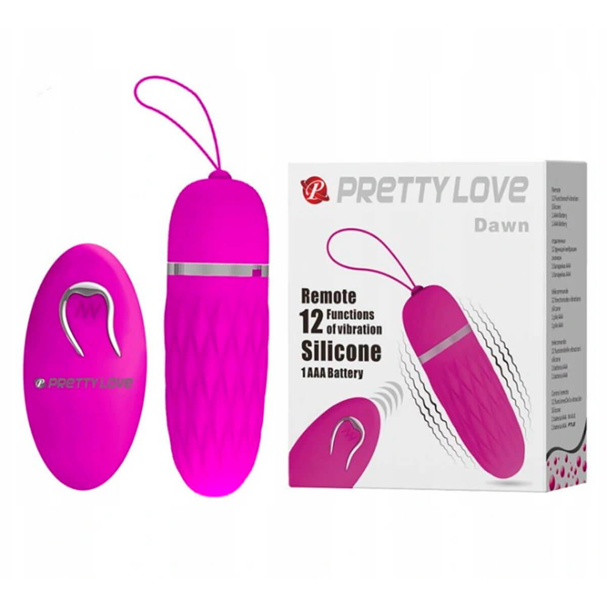 Pretty Love Dawn Bullet de Controle Remoto com 12 Vibrações Sexy Import Pretty Love Dawn Bullet de Controle Remoto com 12 Vibrações Sexy Import