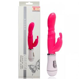 Vibrador Ponto G em Jelly Duplo com 10 Níveis de Vibração Sexy Import