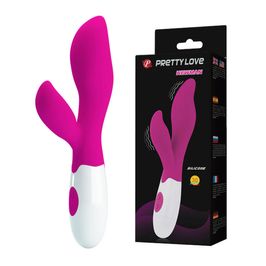 Pretty Love Newman Vibrador em Soft Touch Multivelocidade Dupla Estimulação Miss Collection