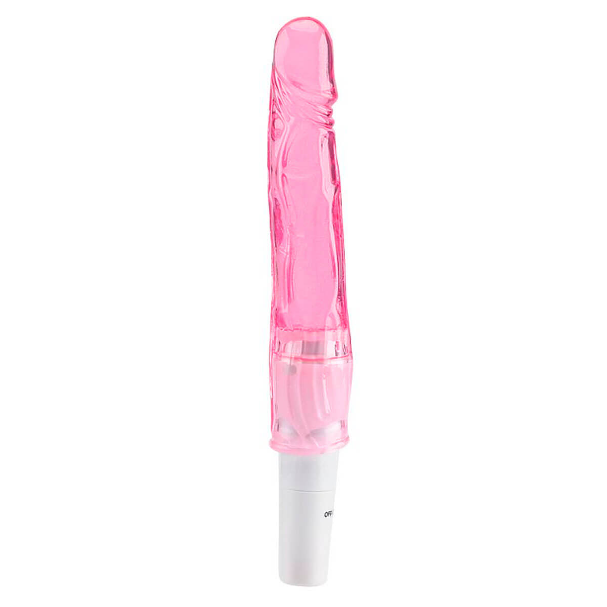 Pênis Estimulador Jelly com Vibração Única 21,5cm Sexy Import