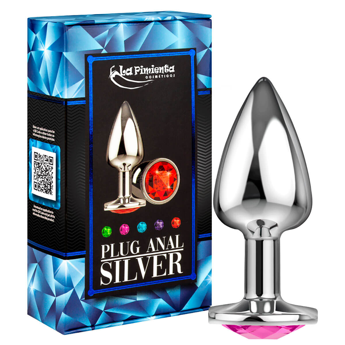Plug Anal Silver 6,5x3 cm La Pimienta Plug Anal Silver 6,5x3 cm La Pimienta