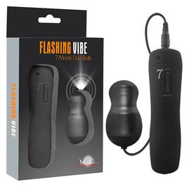 Flashing Vibe Bullet com 7 Modos de Vibro Emite Luzes Sexy Import