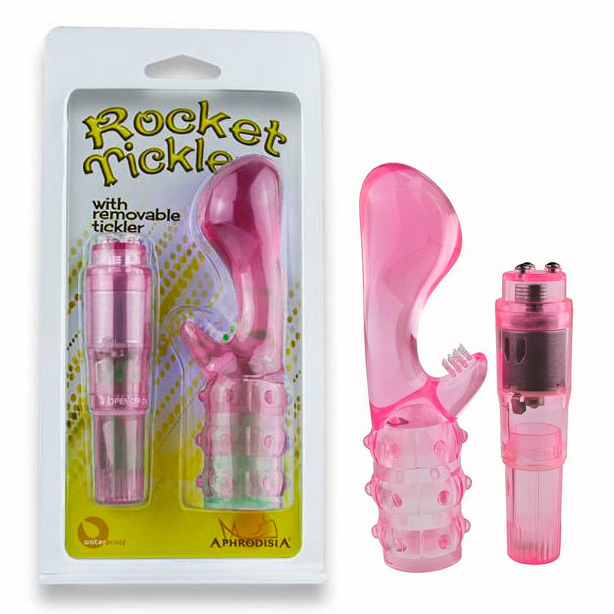Rocket Tickers Vibrador 2 em 1 Ponto G e Clitóris com Capa Miss Collection