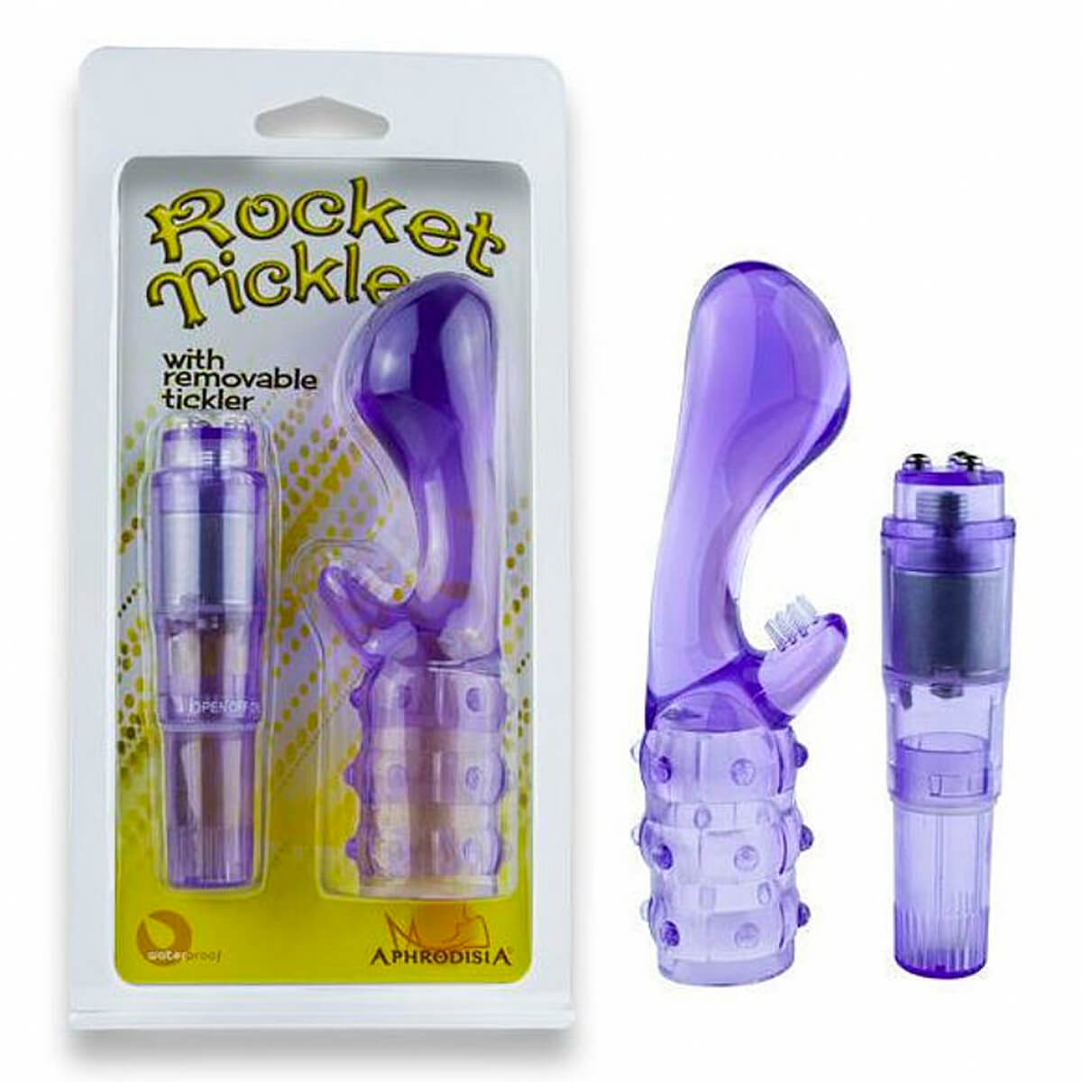 Rocket Tickers Vibrador 2 em 1 Ponto G e Clitóris com Capa Miss Collection