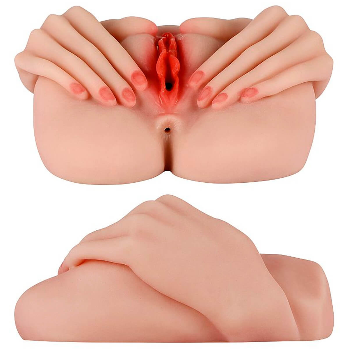 Passion Lady Masturbador Vagina e Ânus Com Mãos Realístico em CyberSkin Miss Collection