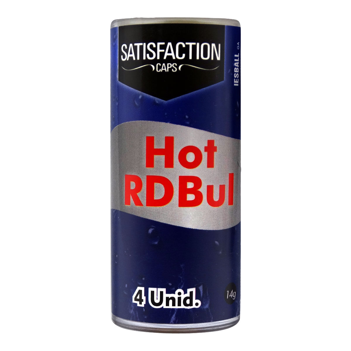 Hot RDBul Cápsula com Óleo Beijável para Massagem Corporal com 4 unidades Satisfaction Caps Hot RDBul Cápsula com Óleo Beijável para Massagem Corporal com 4 unidades Satisfaction Caps