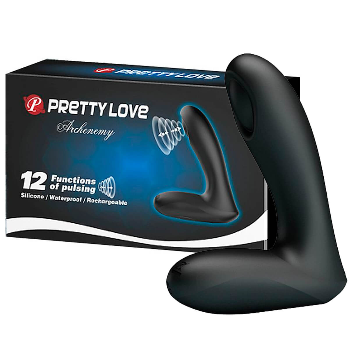 Pretty Love Archenemy Massageador de Próstata com 12 Pulsações Miss Collection Pretty Love Archenemy Massageador de Próstata com 12 Pulsações Miss Collection