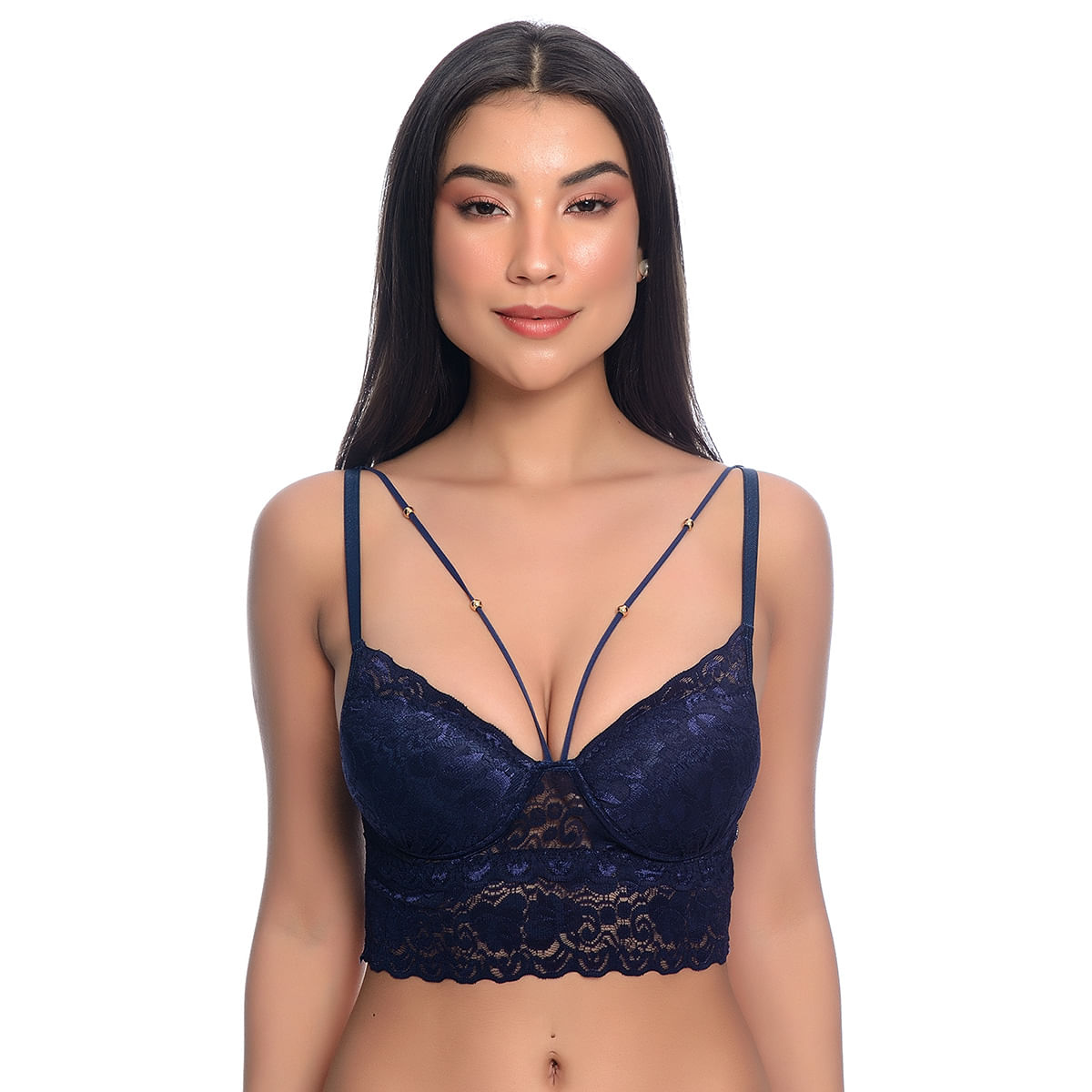 Cropped Brenda Rendado com Strappy Patitex