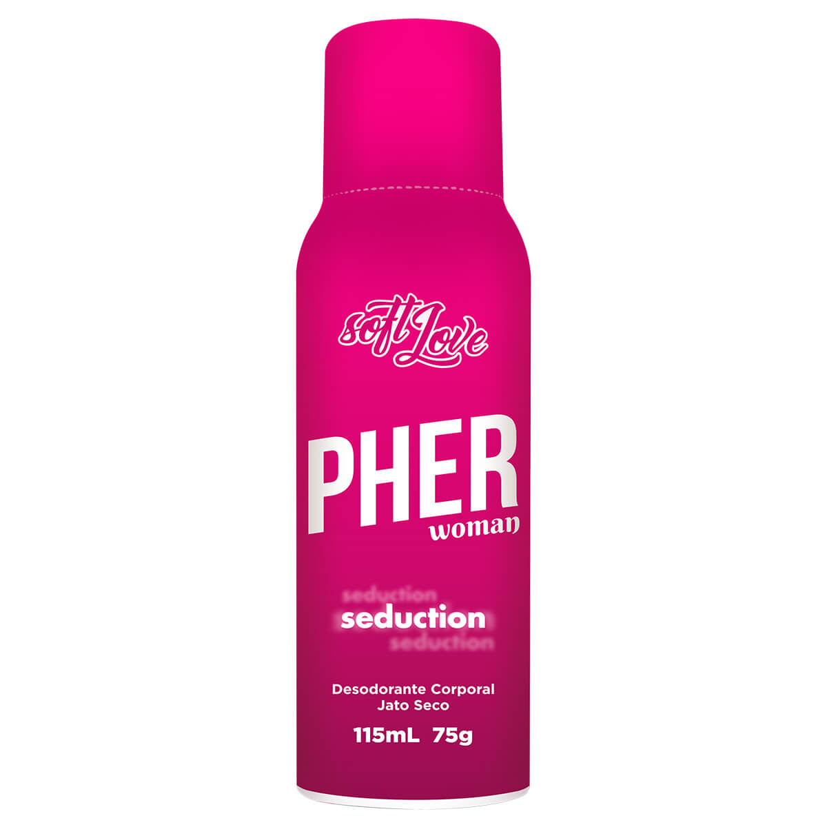 Pher Seduction Desodorante Spray Jato Seco com Feromônio 85/60ml Soft Love