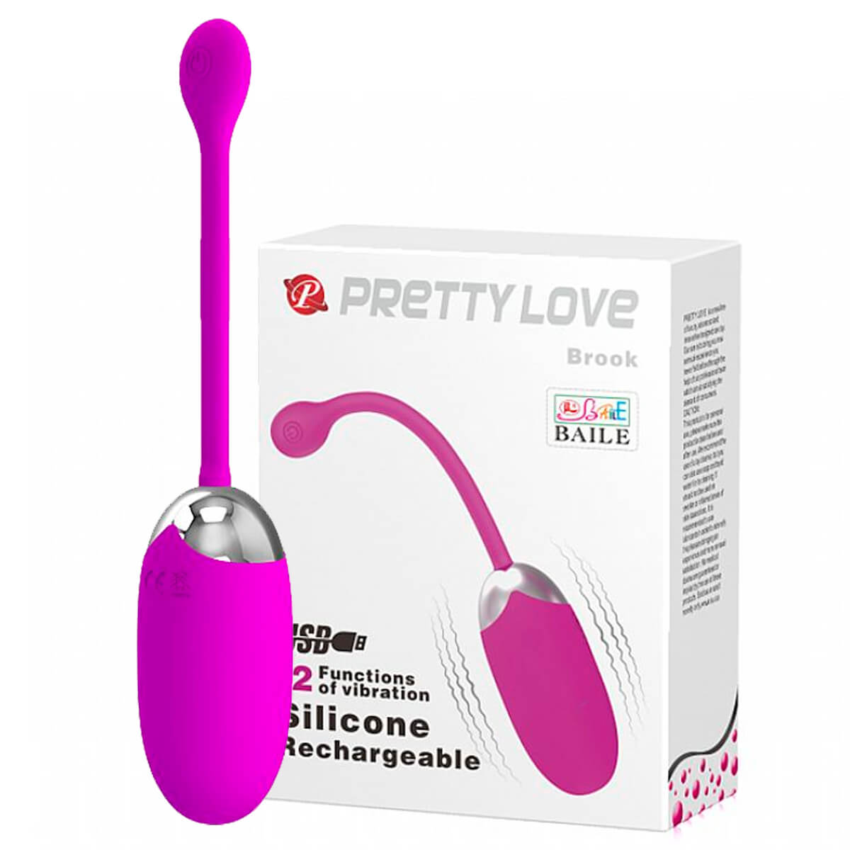 Brook Pretty Love Bullet Massageador com 12 Vibrações Sexy Import Brook Pretty Love Bullet Massageador com 12 Vibrações Sexy Import