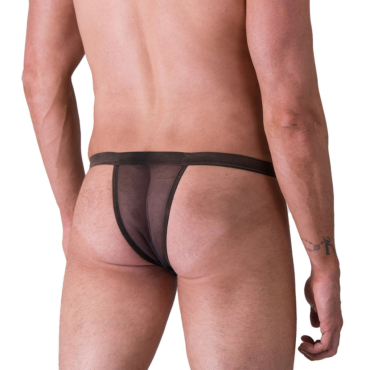 Cueca Sensual em Tule Preto Sexy Fantasy
