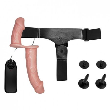 Baile Ultra Passionate Harness Pênis com Cinta para Dupla Penetração Miss Collection