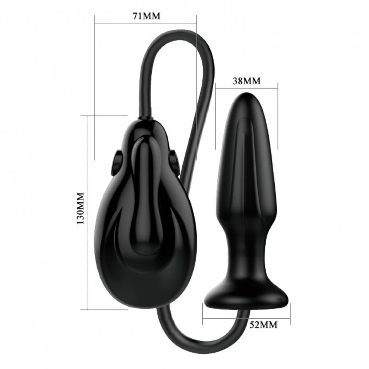 Mr Play Super Power Pretty Love Plug Anal Inflável Miss Collection