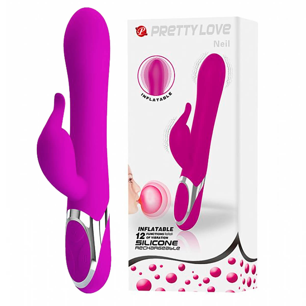 Pretty Love Neil Vibrador de Ponto G com Estimulador Clitoriano Miss Collection Pretty Love Neil Vibrador de Ponto G com Estimulador Clitoriano Miss Collection