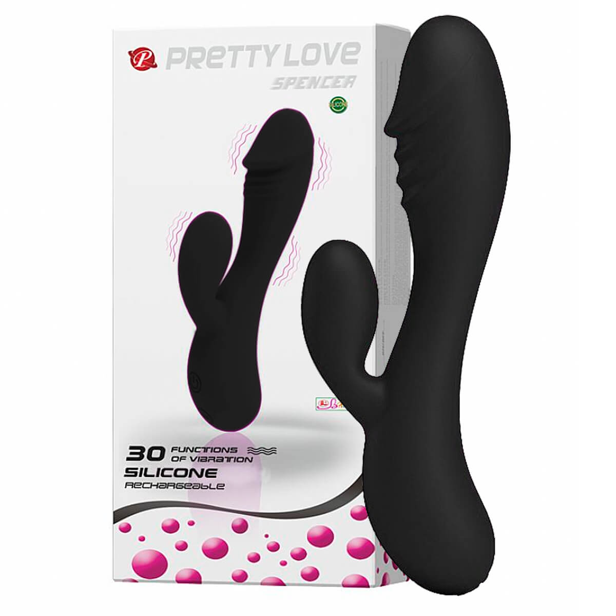 Pretty Love Spencer Vibrador de Ponto G com Estimulador Clitoriano Miss Collection