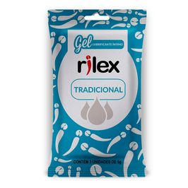 Gel Lubrificante Tradicional em Sachê com 3 Unidades 5g Rilex