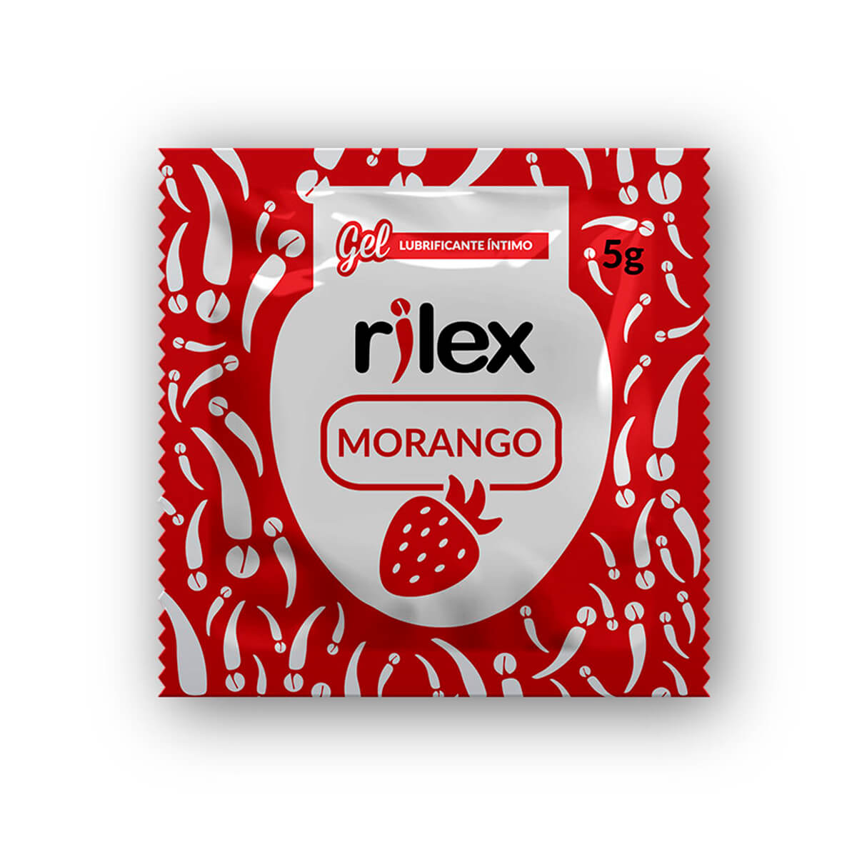 Gel Lubrificante com Aroma de Morango em Sachê 5g Rilex