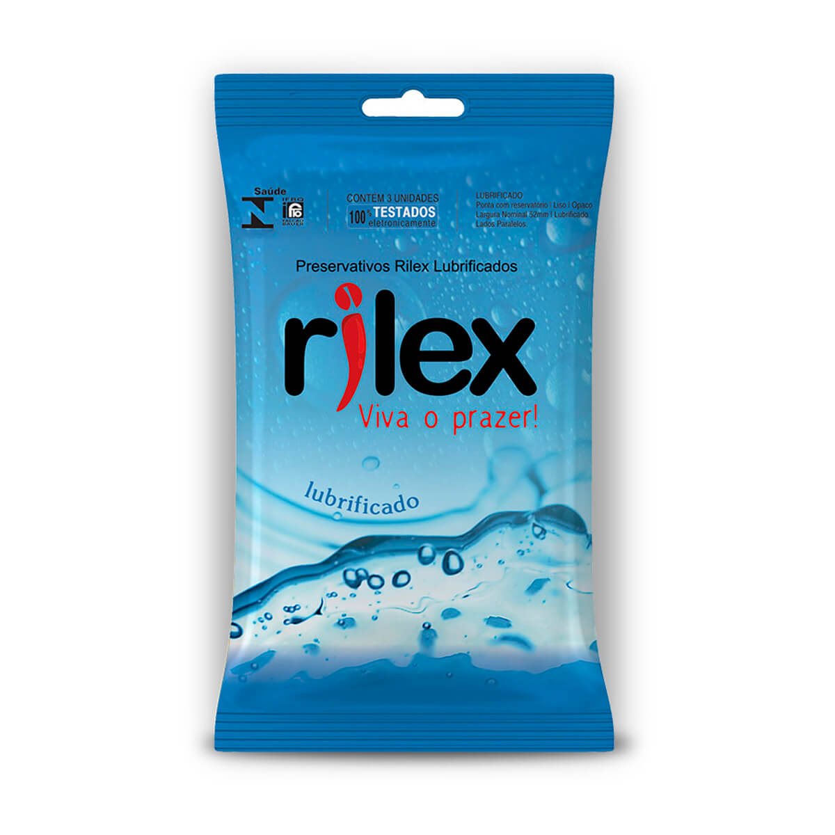 Preservativo Lubrificado 3 Unidades Rilex