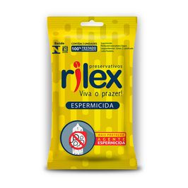 Preservativo Lubrificado com Espermicida 3 Unidades Rilex