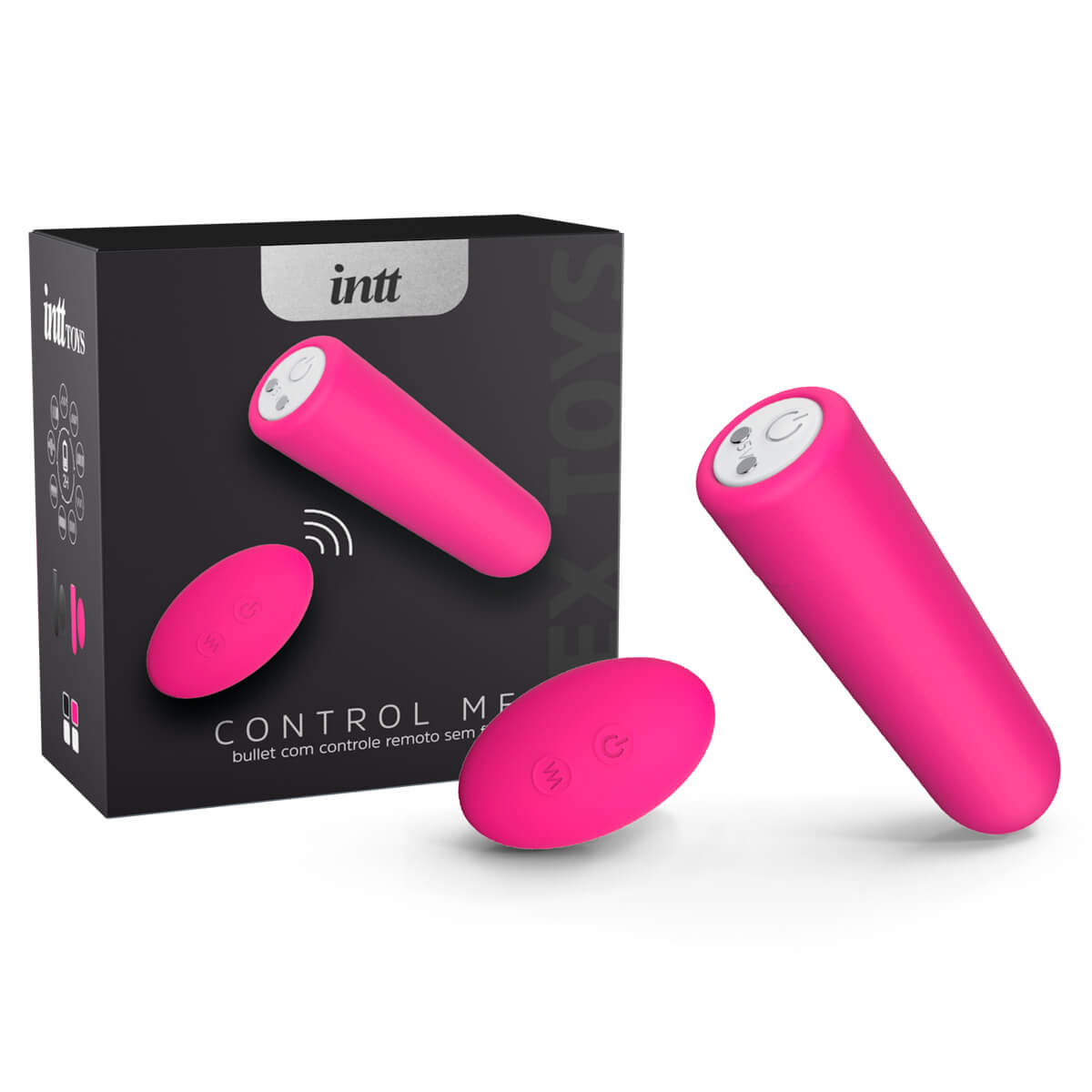 Control Me Vibrador Bullet em Silicone com Controle sem Fio Intt - Cor: Magenta Control Me Vibrador Bullet em Silicone com Controle sem Fio Intt - Cor: Magenta