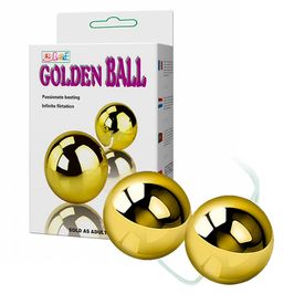 Golden Ball Bolas Duplas com Vibrador para Clitóris e Estimulação Anal Sexy Import