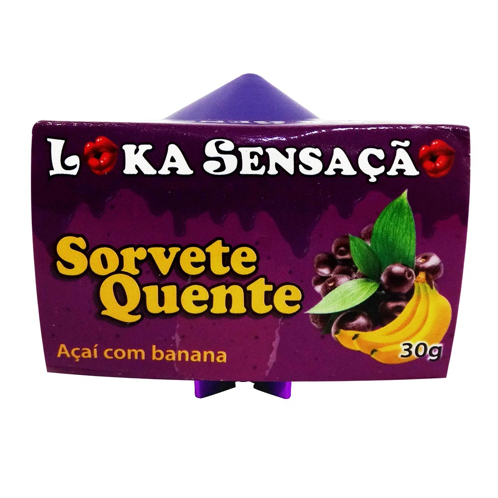Sorvete Quente Sabor Açaí com Banana Loka 30g Sensação