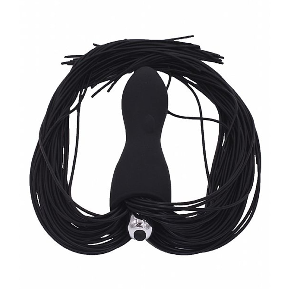 Chicote em Silicone em Formato de Plug com Vibro Miss Collection