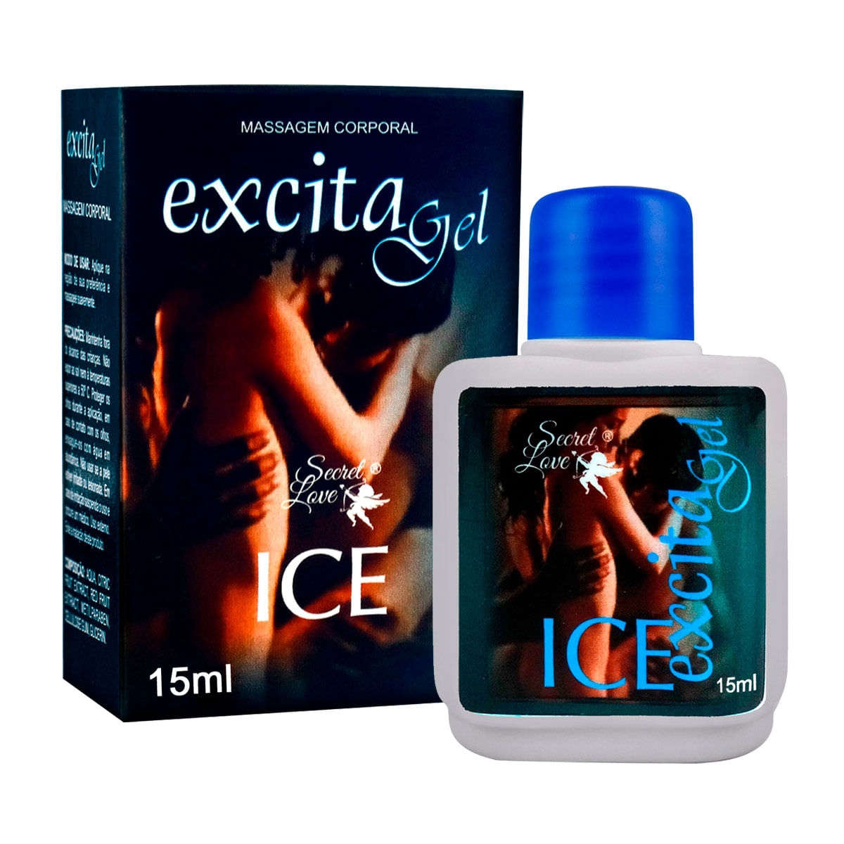 Excita Gel para Massagem Beijável Ice 15ml Secret Love