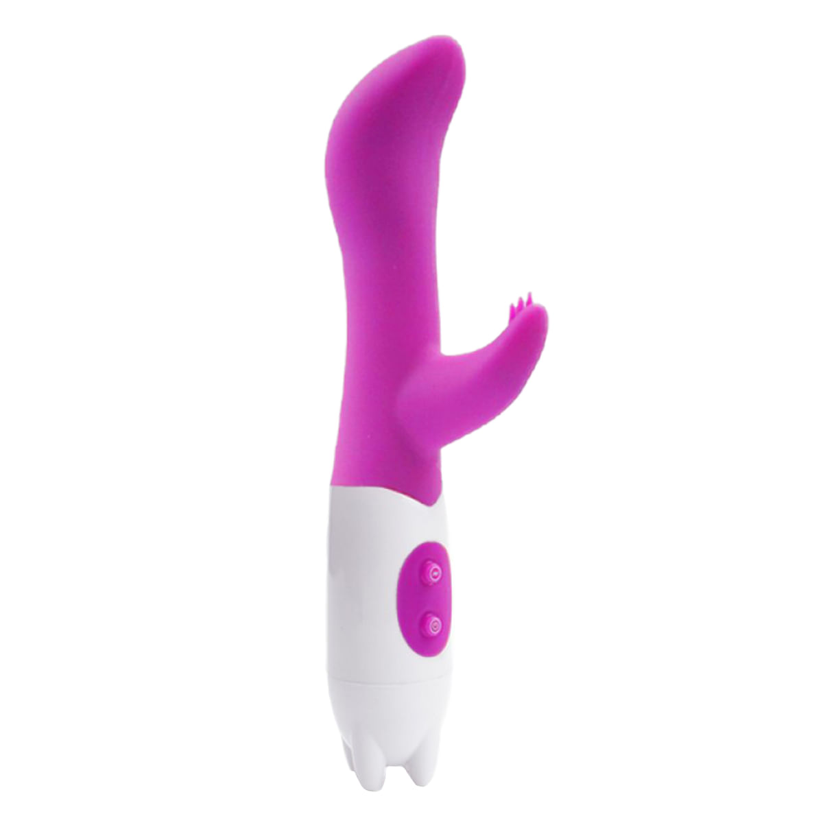Vibrador G-spot Dual Stick em Silicone Solf Touch com Estimulador à prova D'água, 10 Velocidades Vibrador G-spot Dual Stick em Silicone Solf Touch com Estimulador à prova D'água, 10 Velocidades