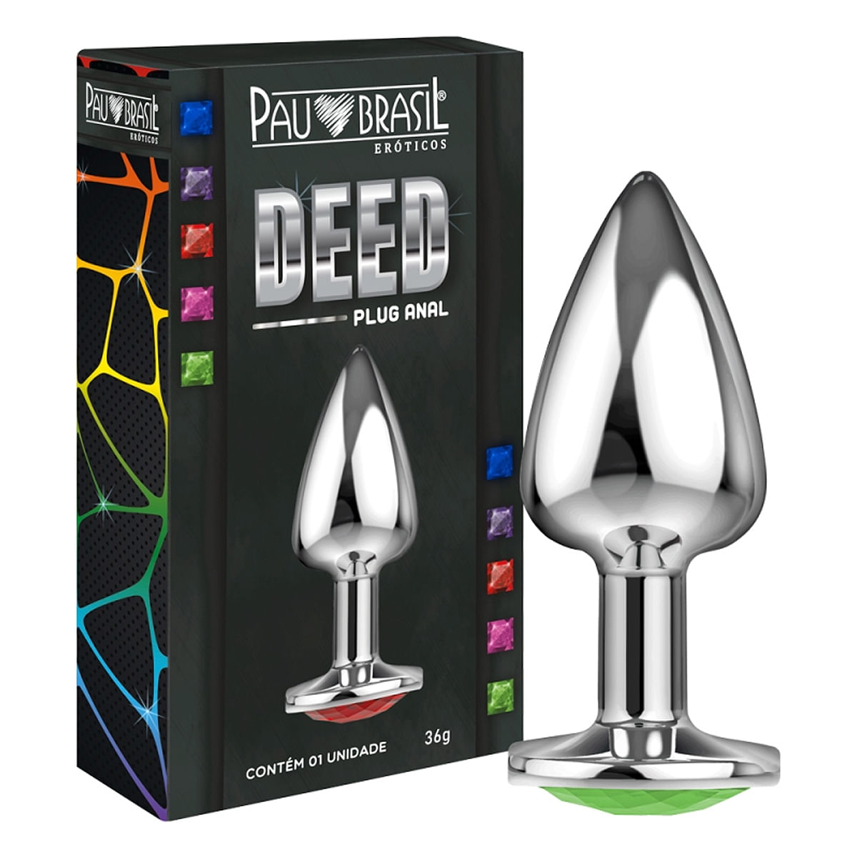 Deed Plug Anal com Joia 36g Pau Brasil