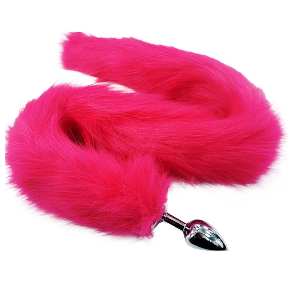 Plug Anal de Ao com Rabo de Raposa Pink Miss Collection em 10X Sem Juros Plug Anal de Ao com Rabo de Raposa Pink Miss Collection em 10X Sem Juros